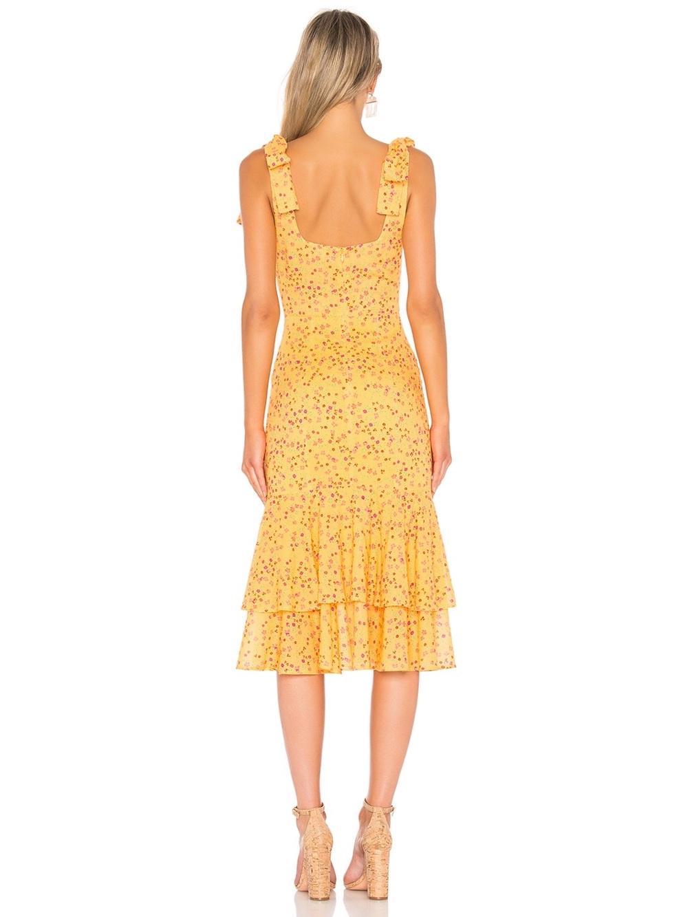 Lovers + Friends DAY KEEPER MIDI DRESS Size XS - Picture 3 of 9
